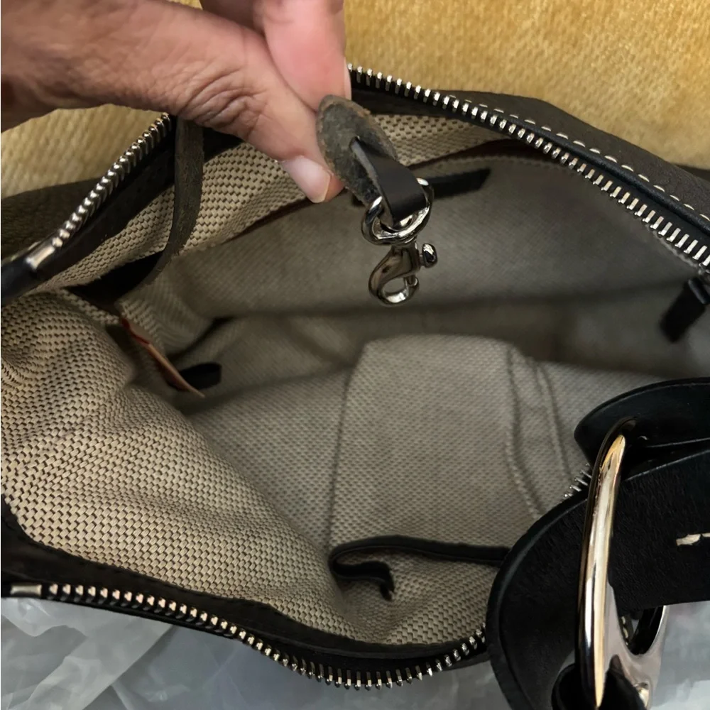 Dooney & Bourke Black Shoulder Bag with Braided Strap - Picture 10 of 10